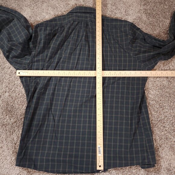Eddie Bauer Button Shirt Mens 2XL Long Sleeve Plaid Wrinkle Resistant Classic - Picture 4 of 14